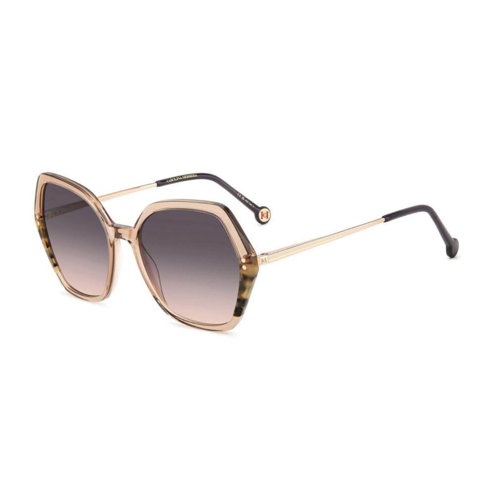 NEW Carolina Herrera HER 0185/S 0L93FF Peach/Havana Sunglasses authentic